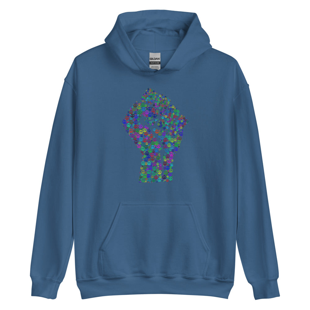 Multi Coloured Fist Unisex Hoodie