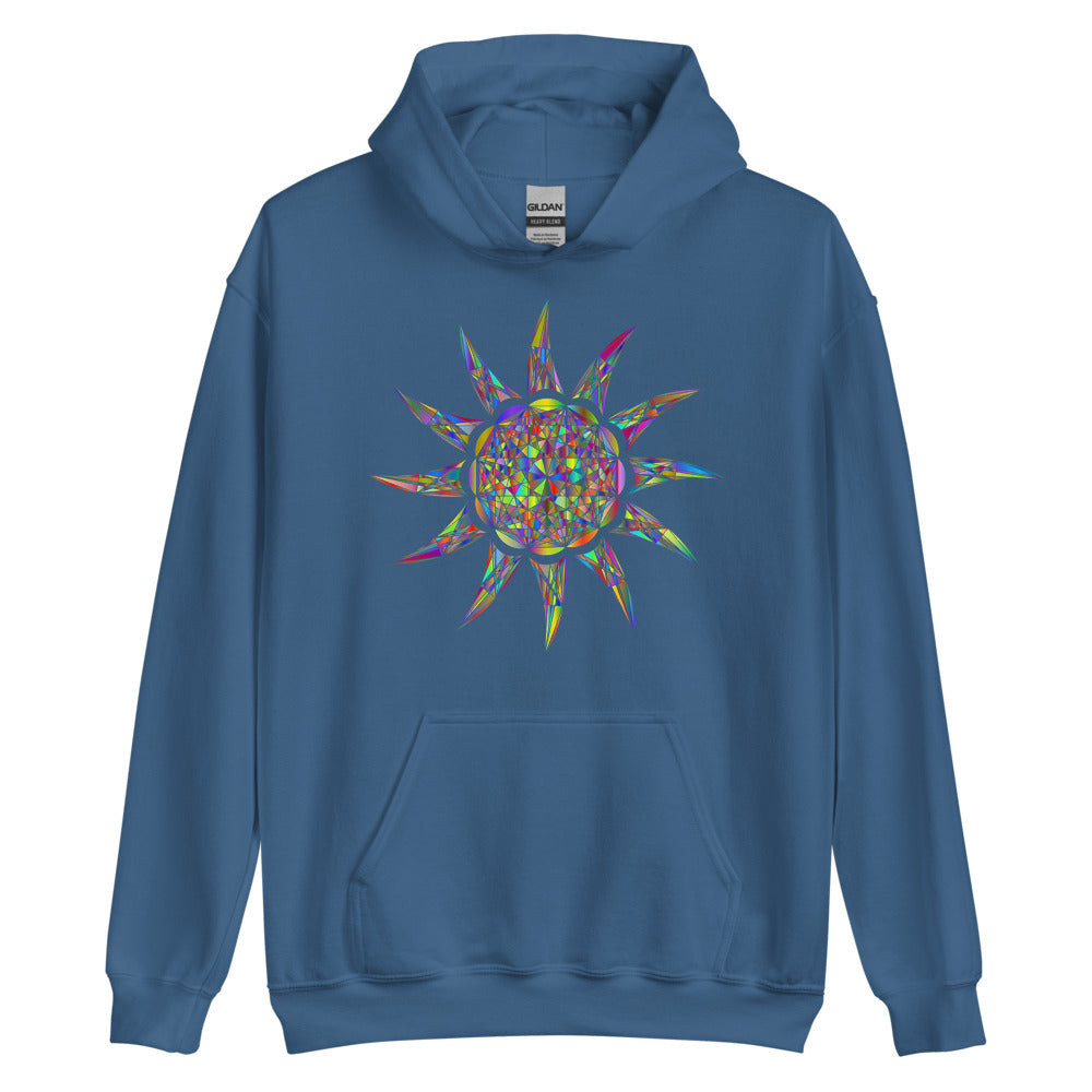 Multi Coloured Sun Unisex Hoodie