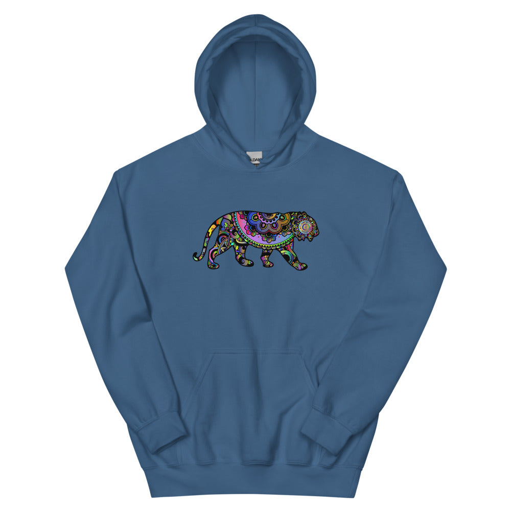 Multi Coloured Tiger Unisex Hoodie