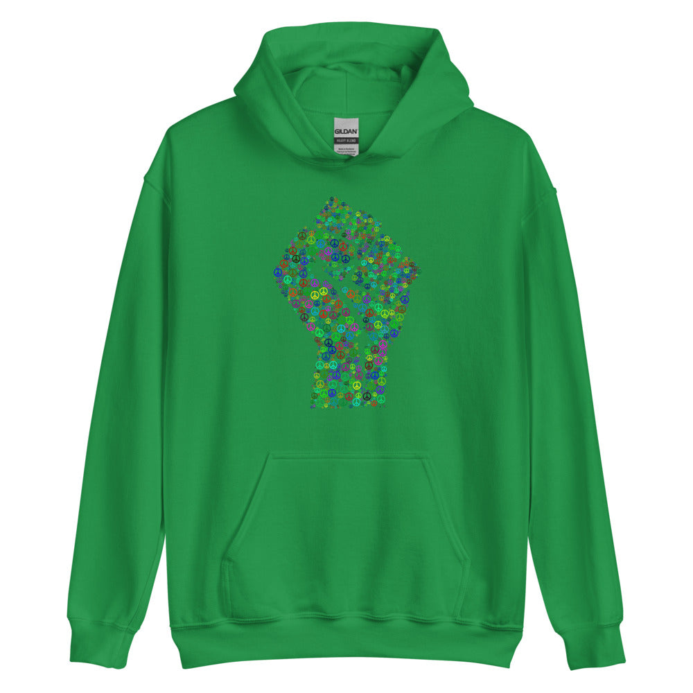 Multi Coloured Fist Unisex Hoodie