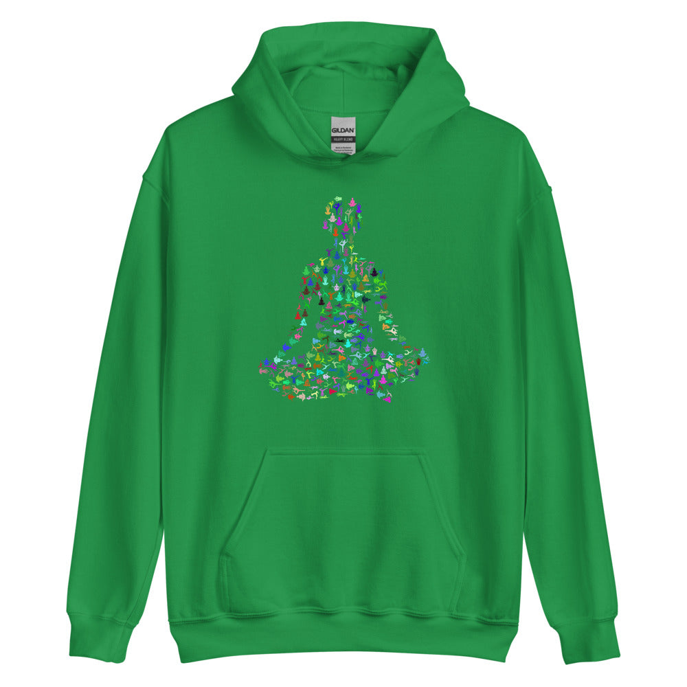 Multi Coloured Yogi Unisex Hoodie