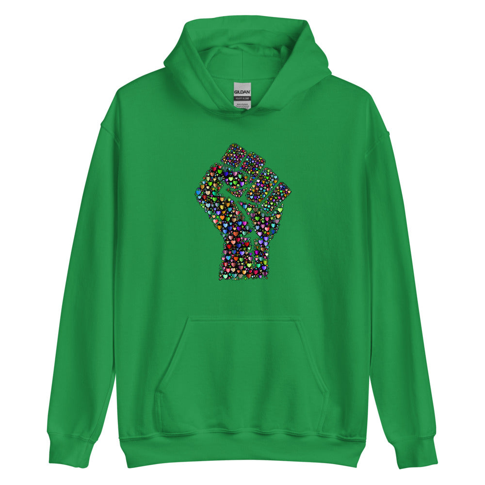 Multi Coloured Fist Unisex Hoodie