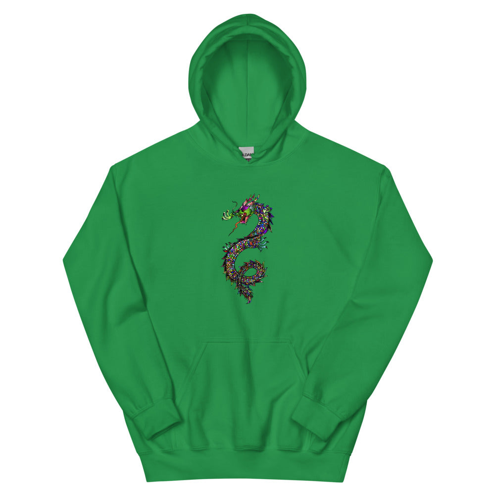 Multi Coloured Dragon Unisex Hoodie