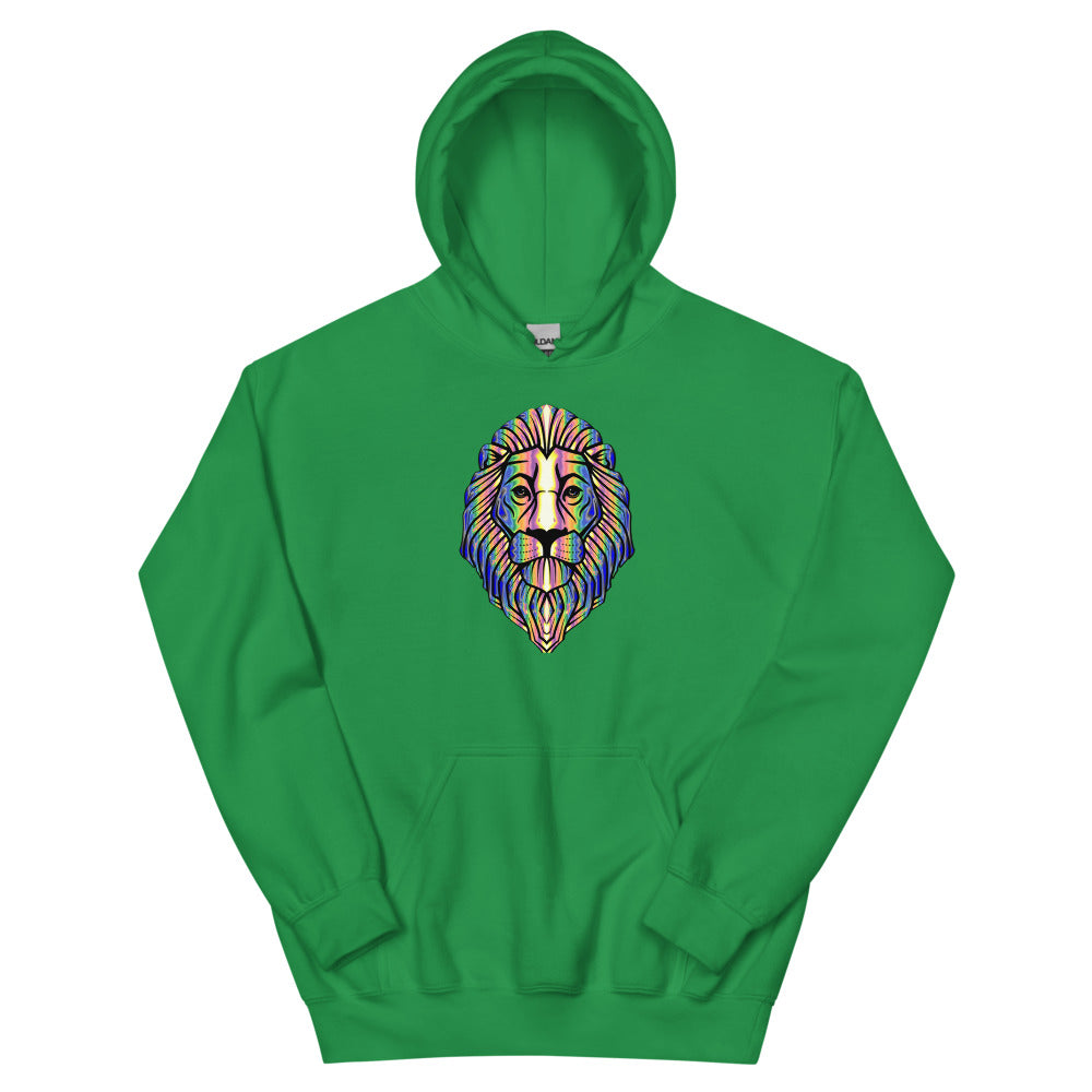 Multi Coloured Lion Unisex Hoodie