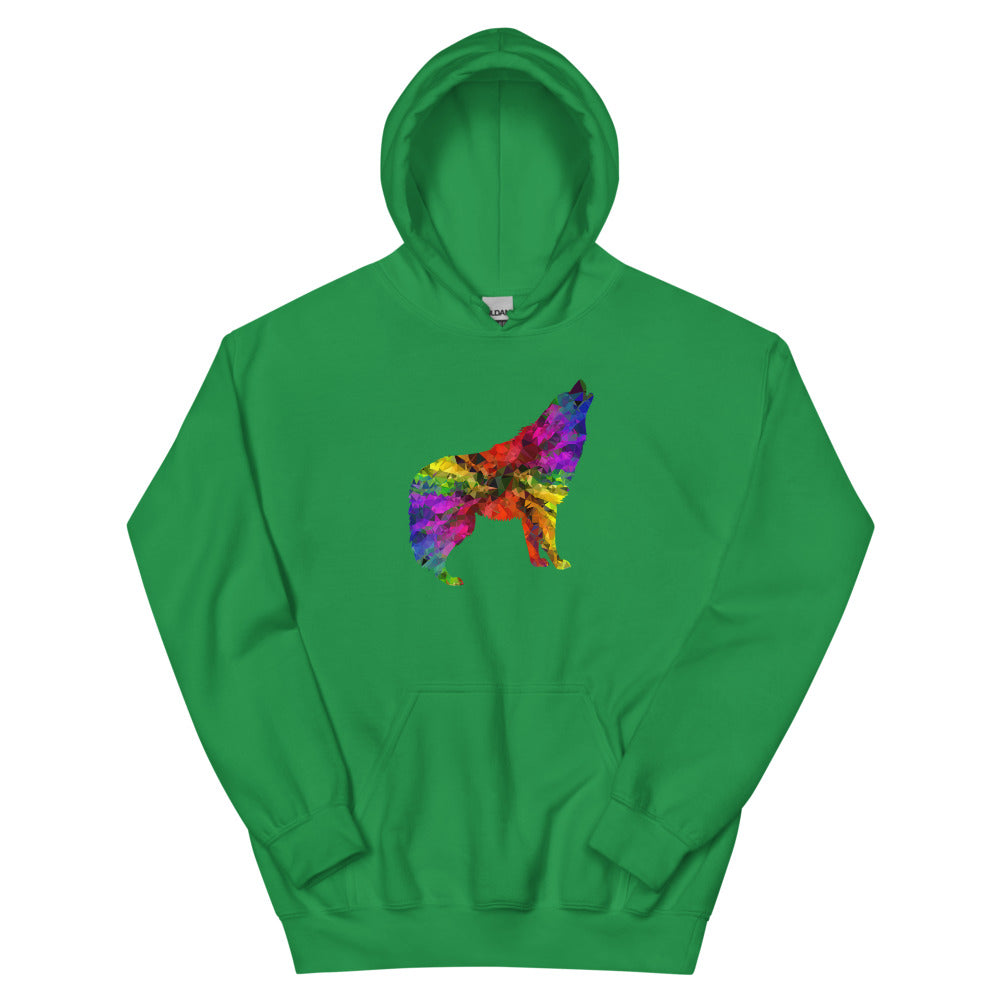 Technicolour Wolf Unisex Hoodie