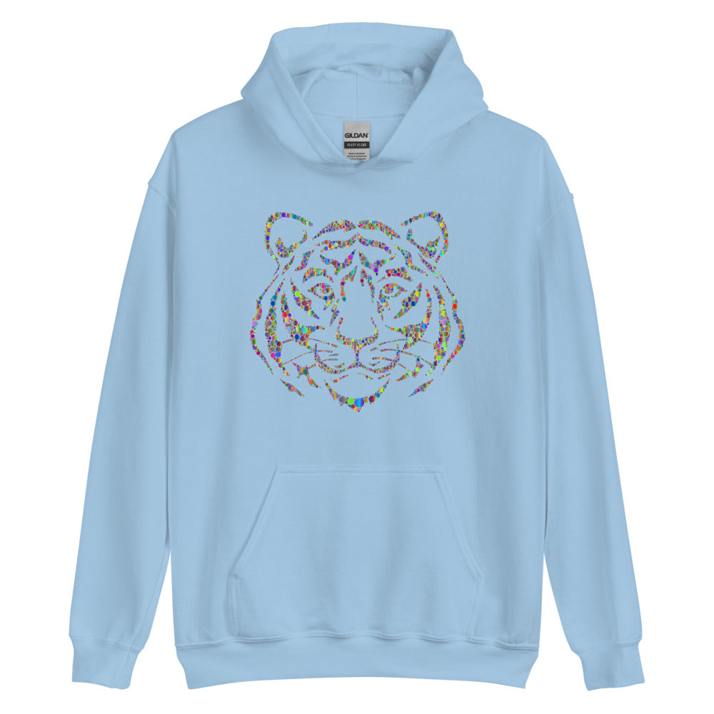 Multi Coloured Tiger Unisex Hoodie