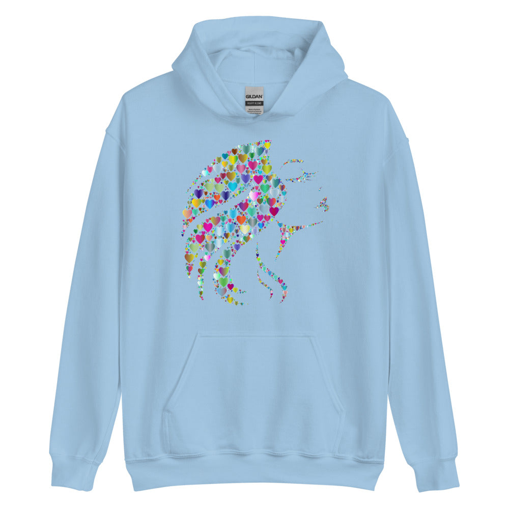 Multi Coloured Woman Unisex Hoodie