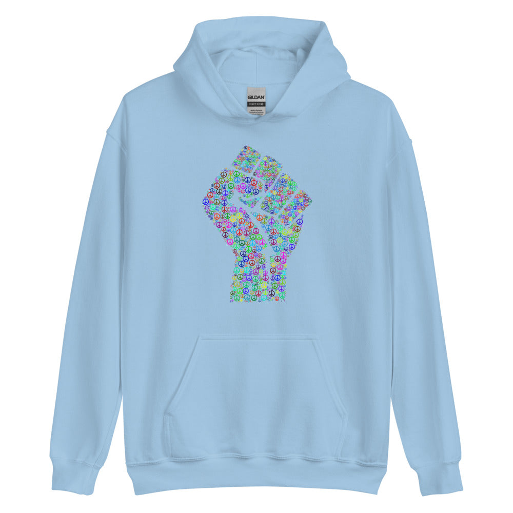 Multi Coloured Fist Unisex Hoodie