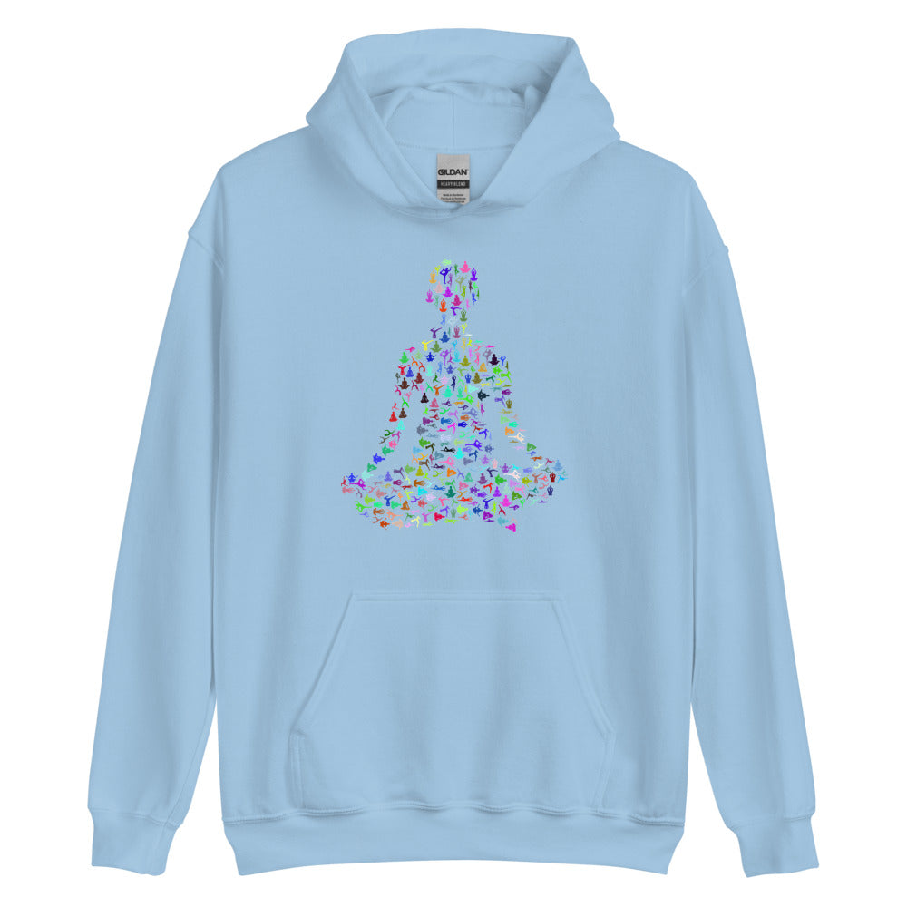 Multi Coloured Yogi Unisex Hoodie