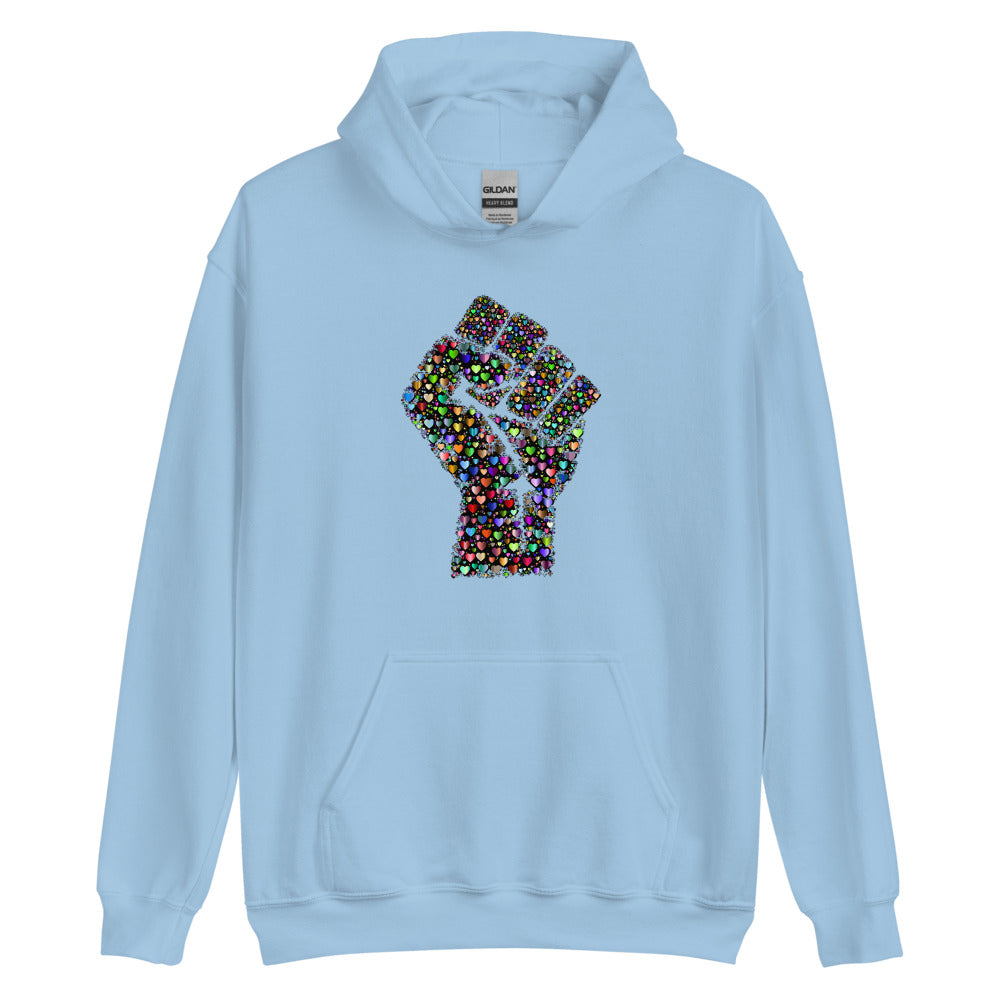 Multi Coloured Fist Unisex Hoodie