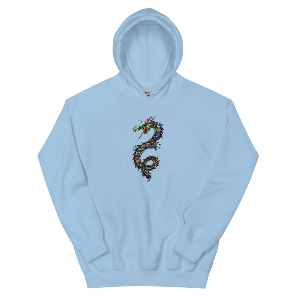 Multi Coloured Dragon Unisex Hoodie