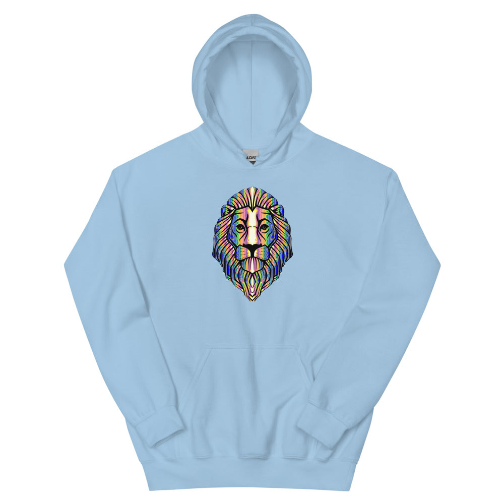 Multi Coloured Lion Unisex Hoodie