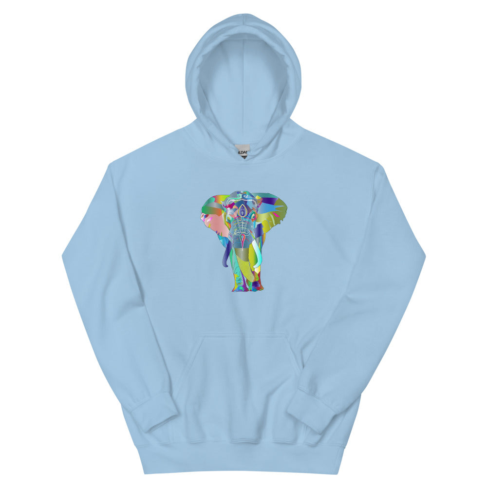 Elephant Face Colour Unisex Hoodie