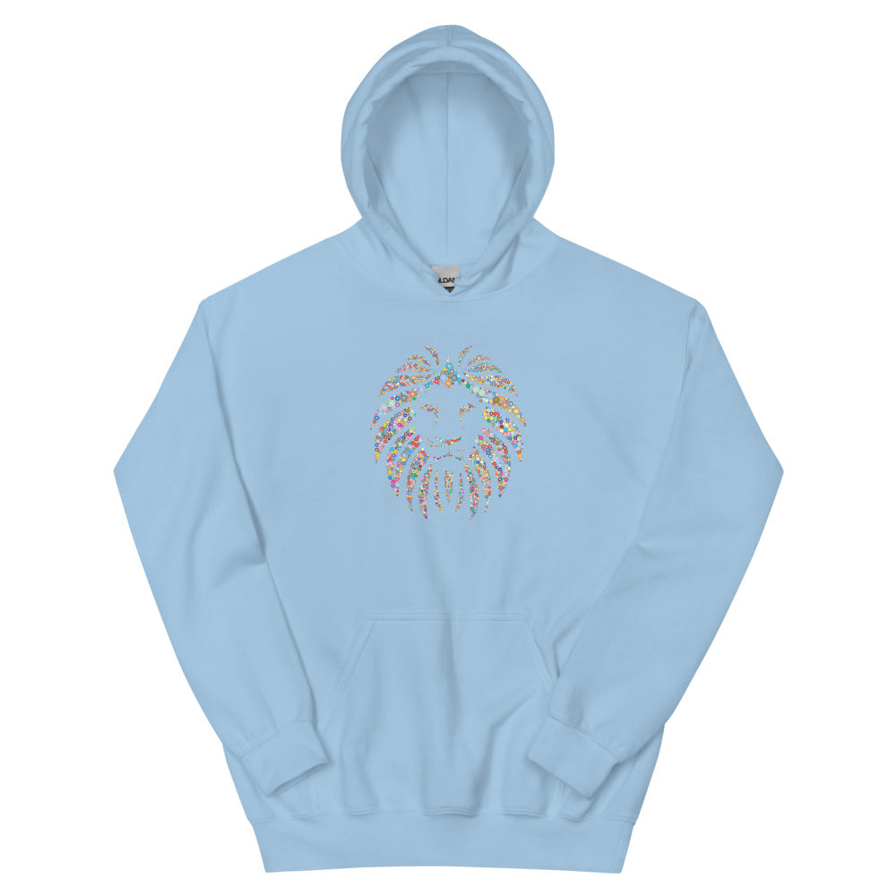 Multi Coloured Lion Unisex Hoodie