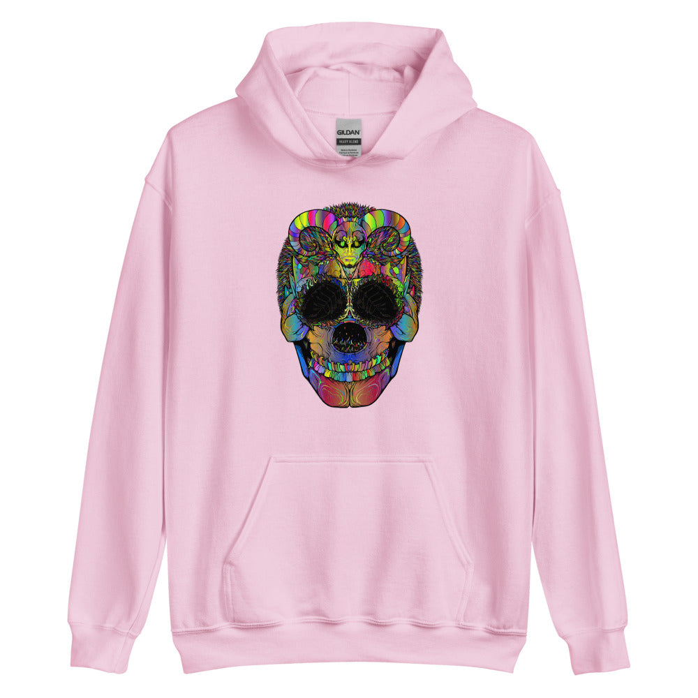 Multi Coloured Skull Unisex Hoodie