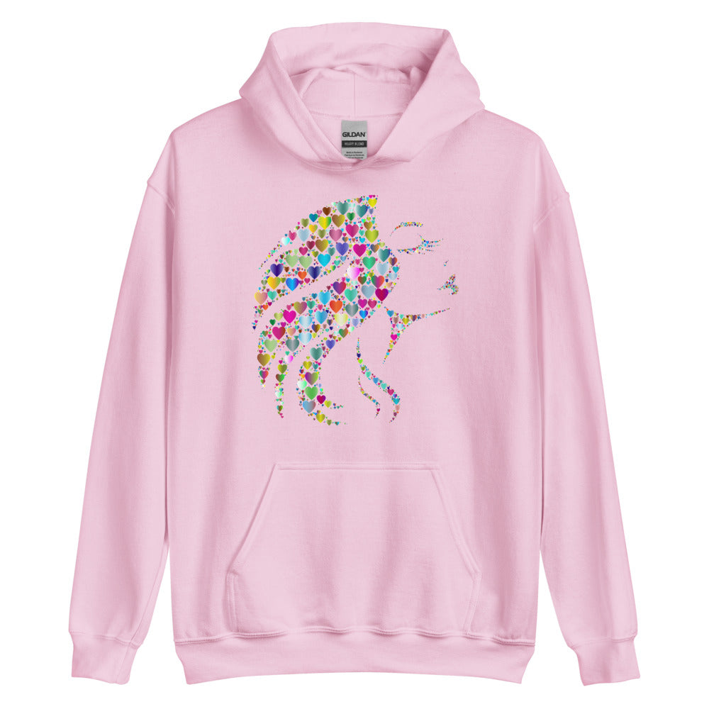 Multi Coloured Woman Unisex Hoodie