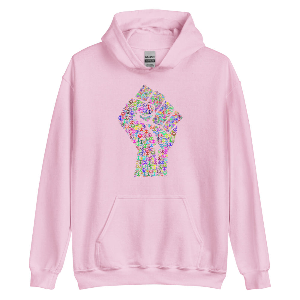 Multi Coloured Fist Unisex Hoodie