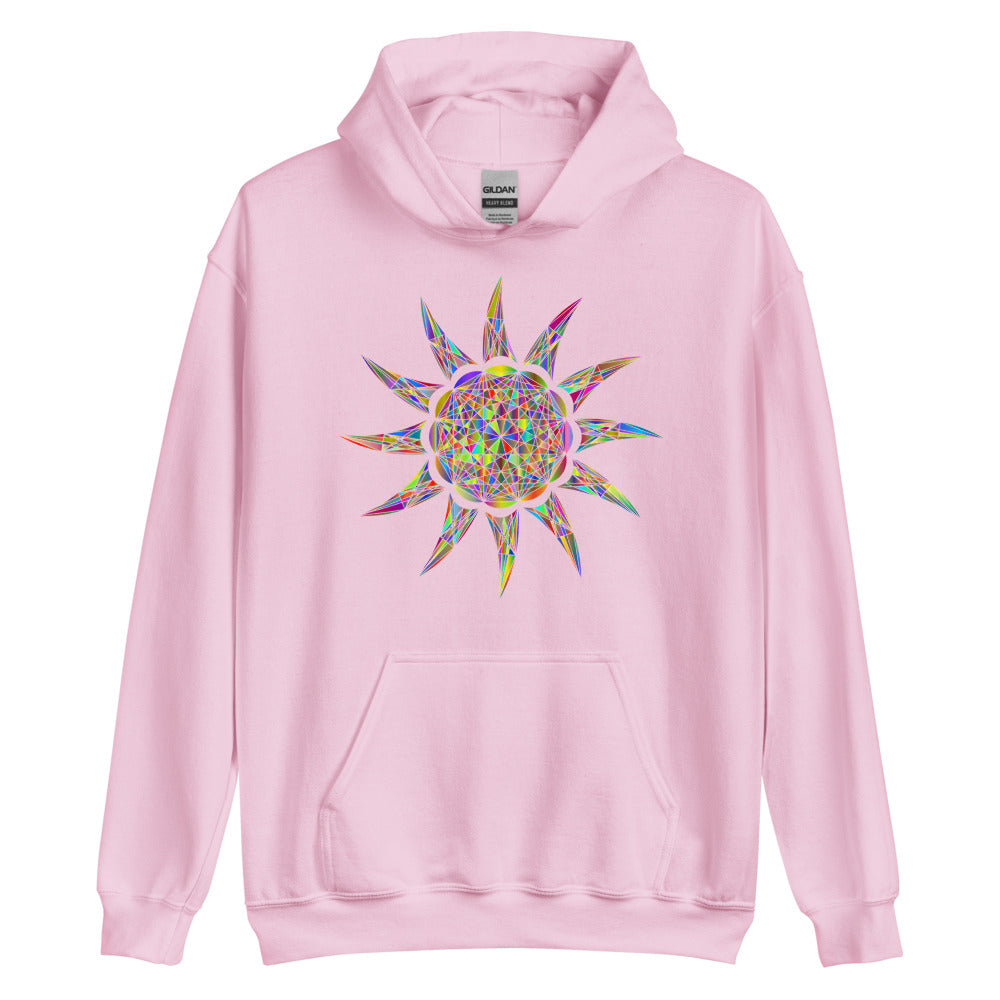 Multi Coloured Sun Unisex Hoodie