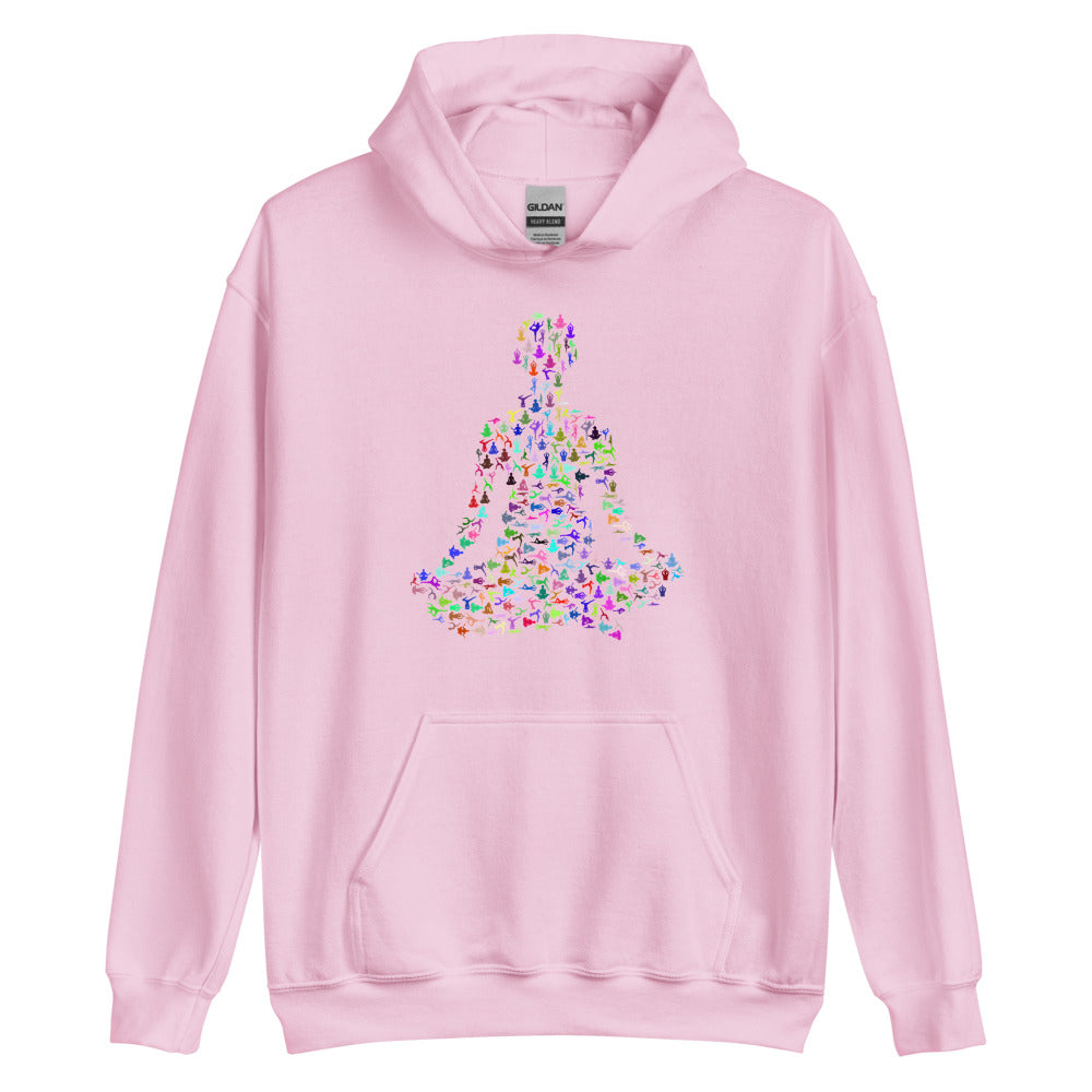 Multi Coloured Yogi Unisex Hoodie