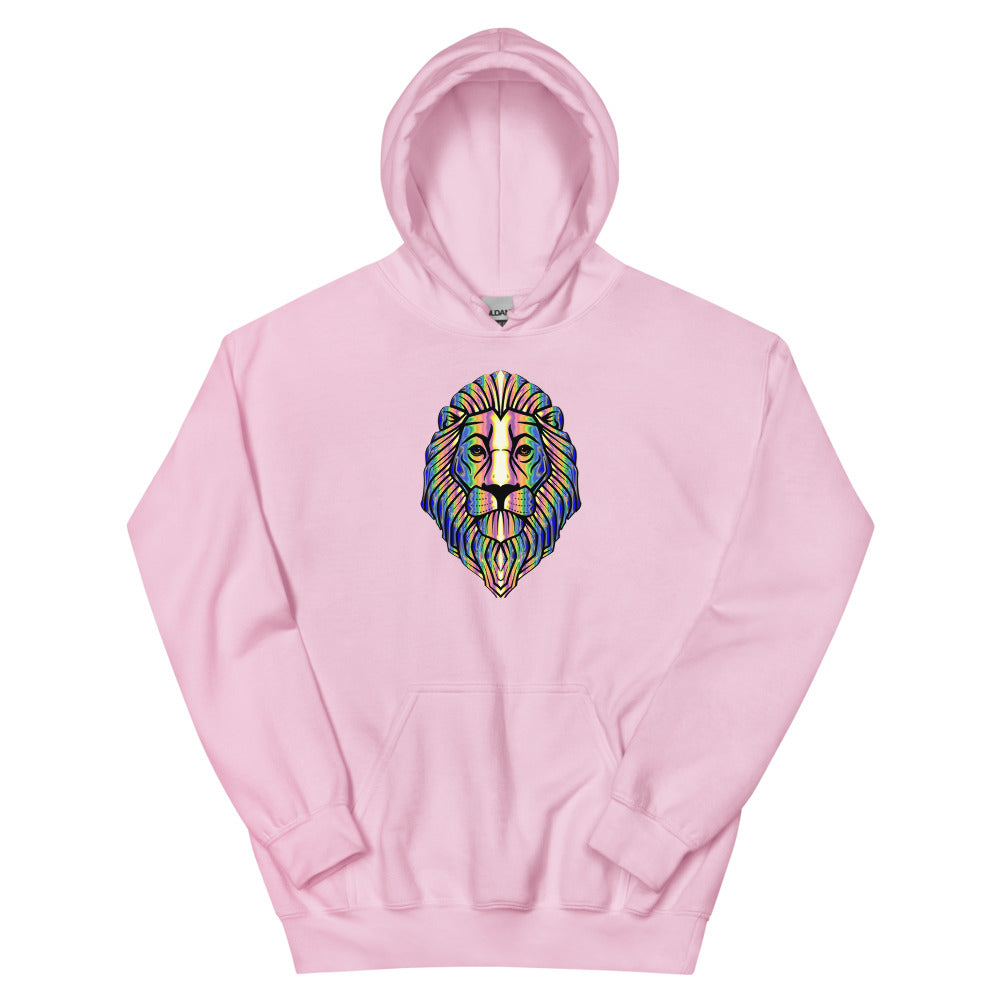 Multi Coloured Lion Unisex Hoodie