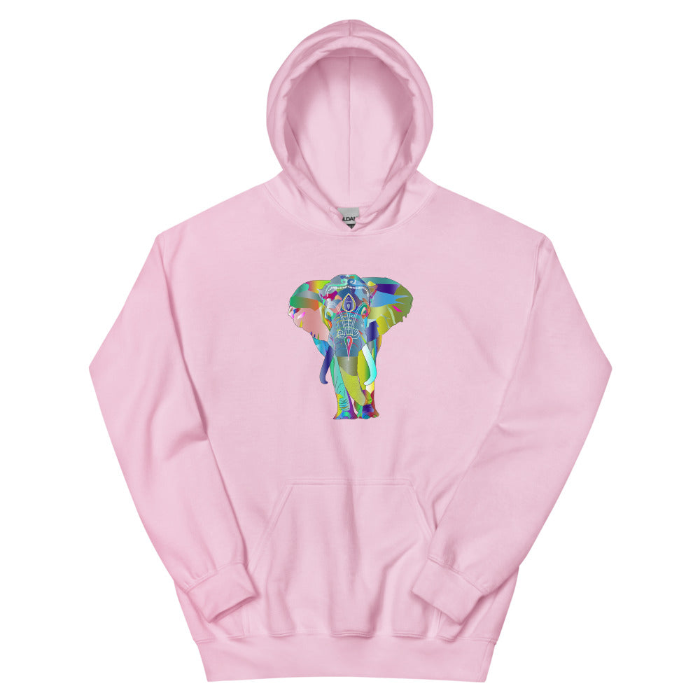 Elephant Face Colour Unisex Hoodie