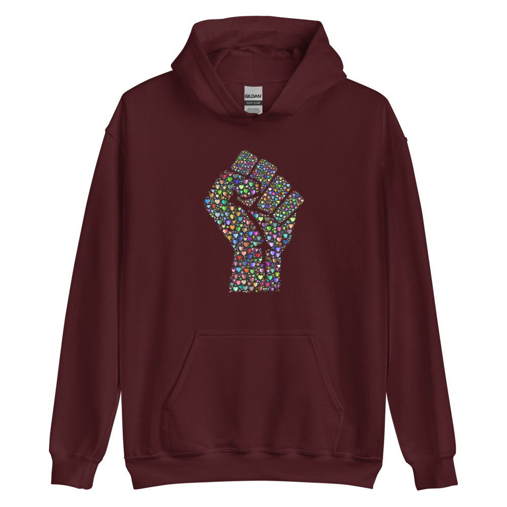 Multi Coloured Fist Unisex Hoodie