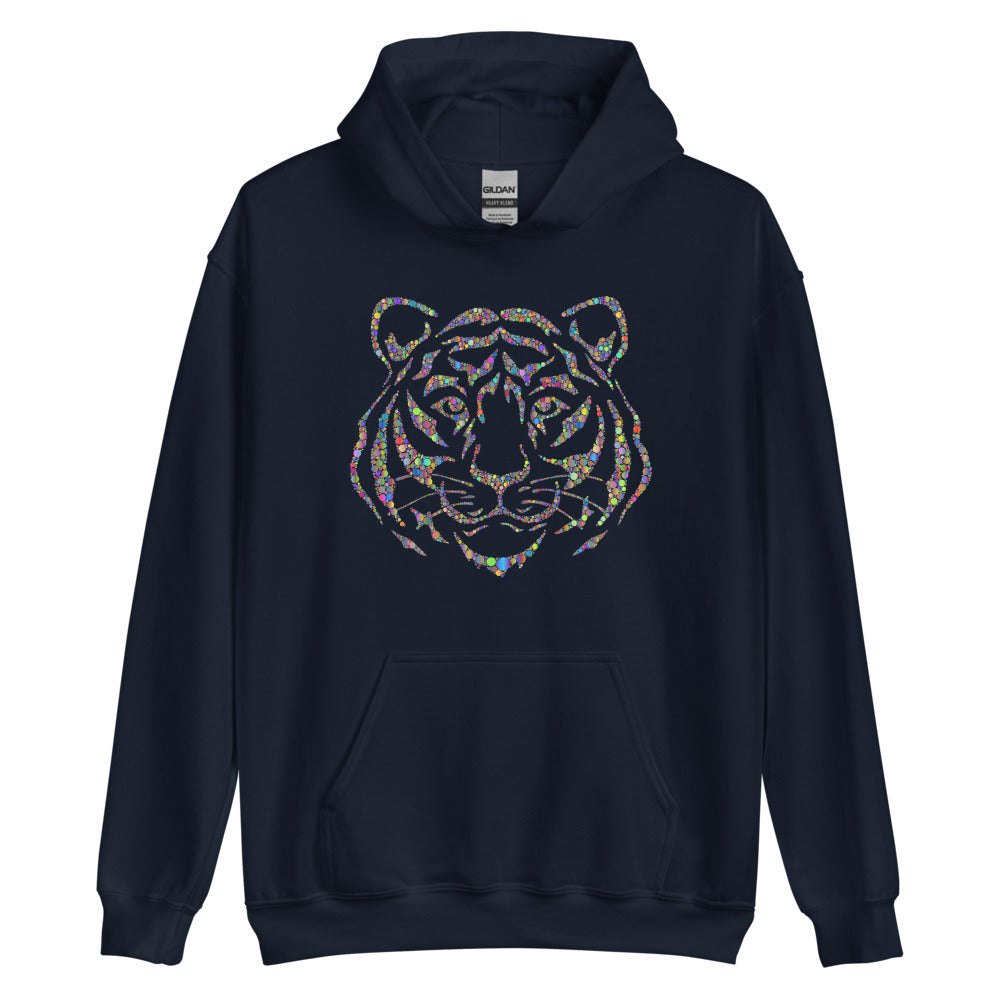 Multi Coloured Tiger Unisex Hoodie