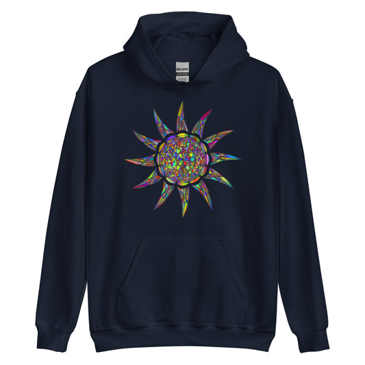 Multi Coloured Sun Unisex Hoodie