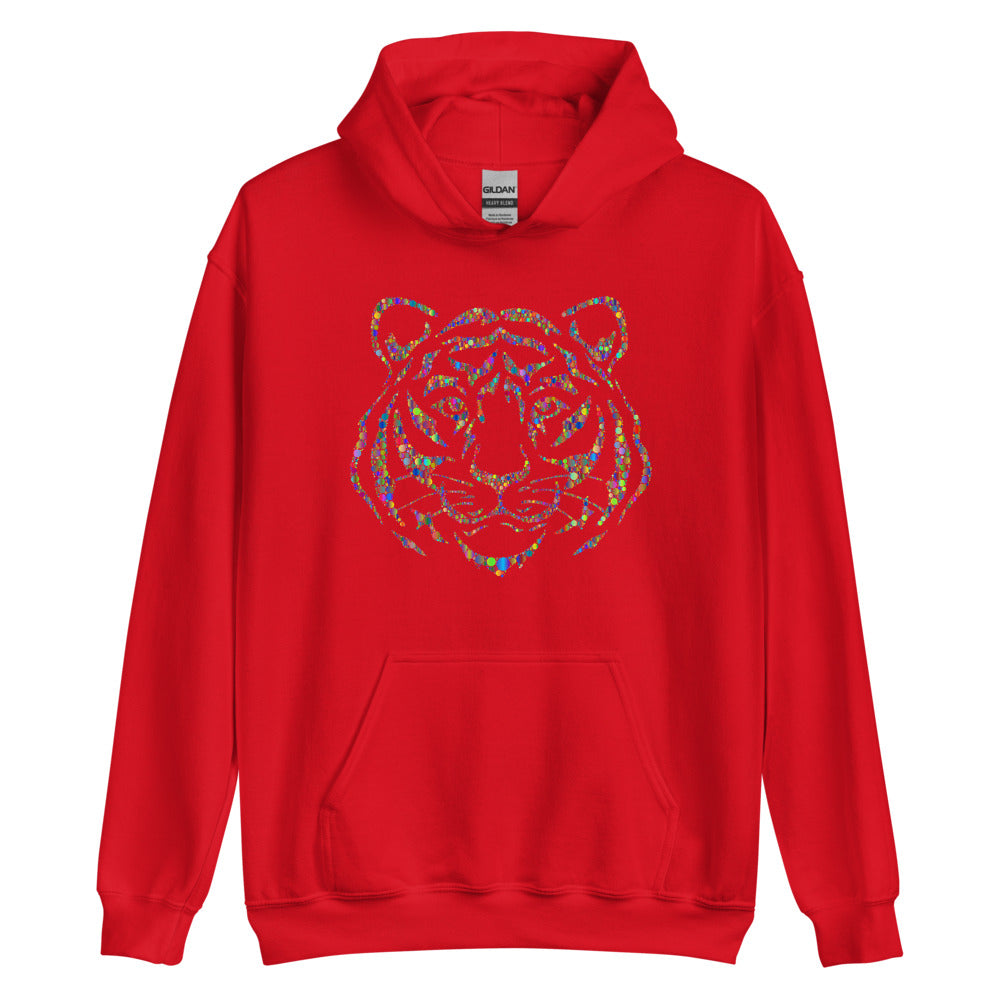 Multi Coloured Tiger Unisex Hoodie