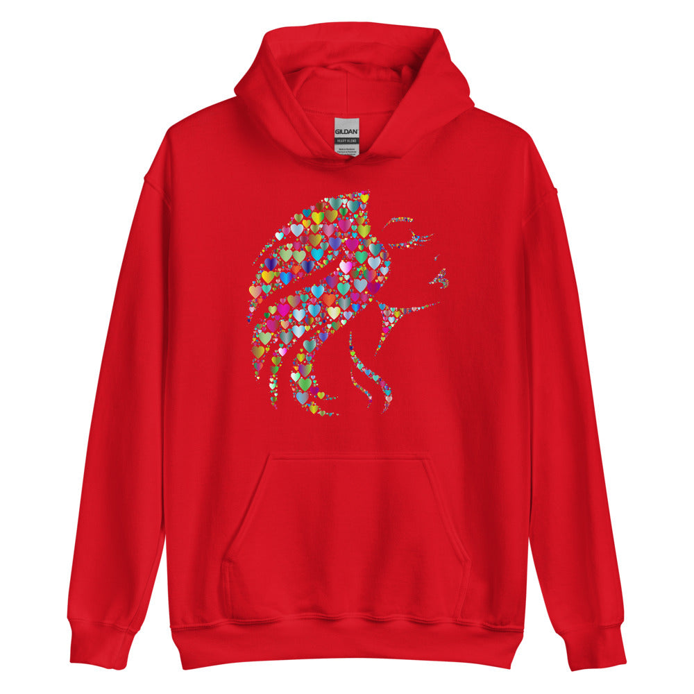 Multi Coloured Woman Unisex Hoodie