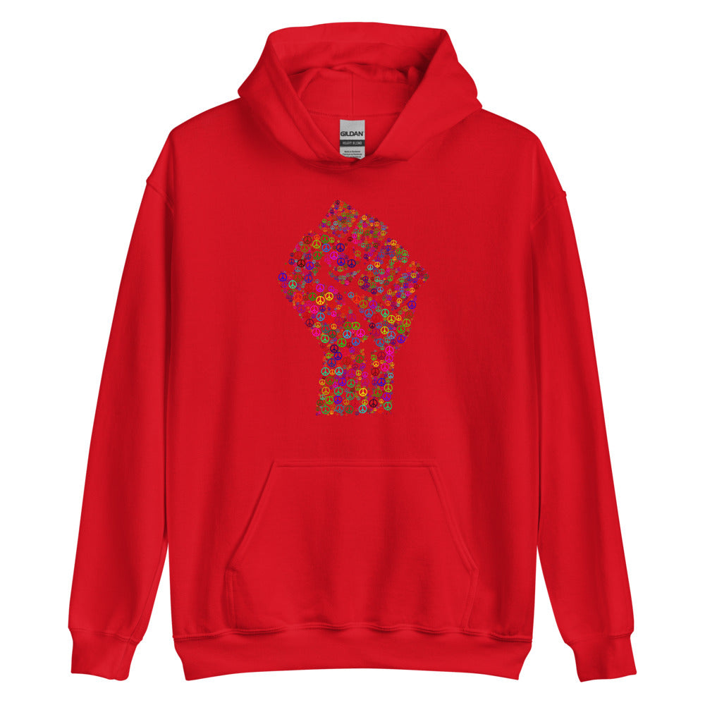 Multi Coloured Fist Unisex Hoodie