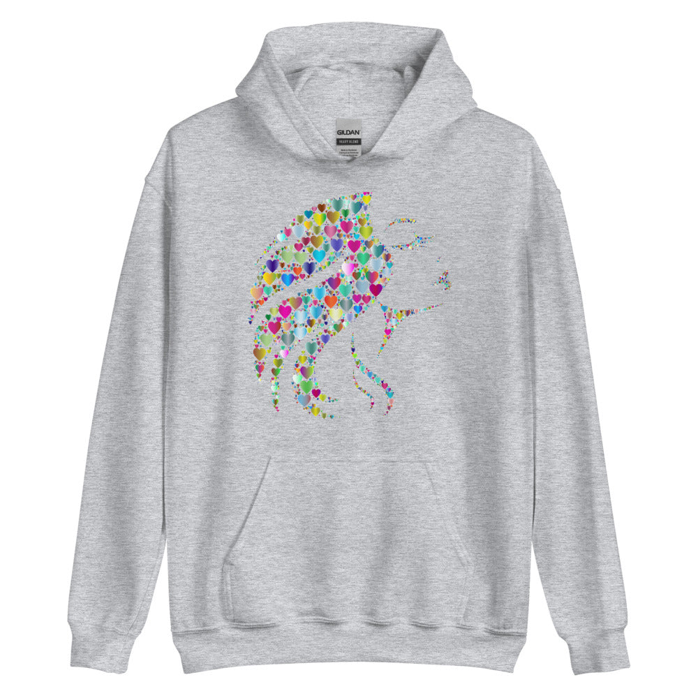 Multi Coloured Woman Unisex Hoodie