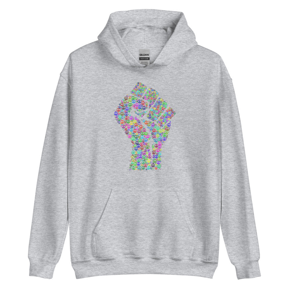 Multi Coloured Fist Unisex Hoodie