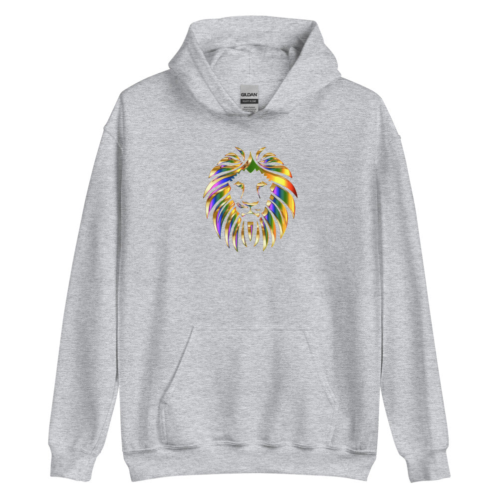 Multi Coloured Lion Unisex Hoodie