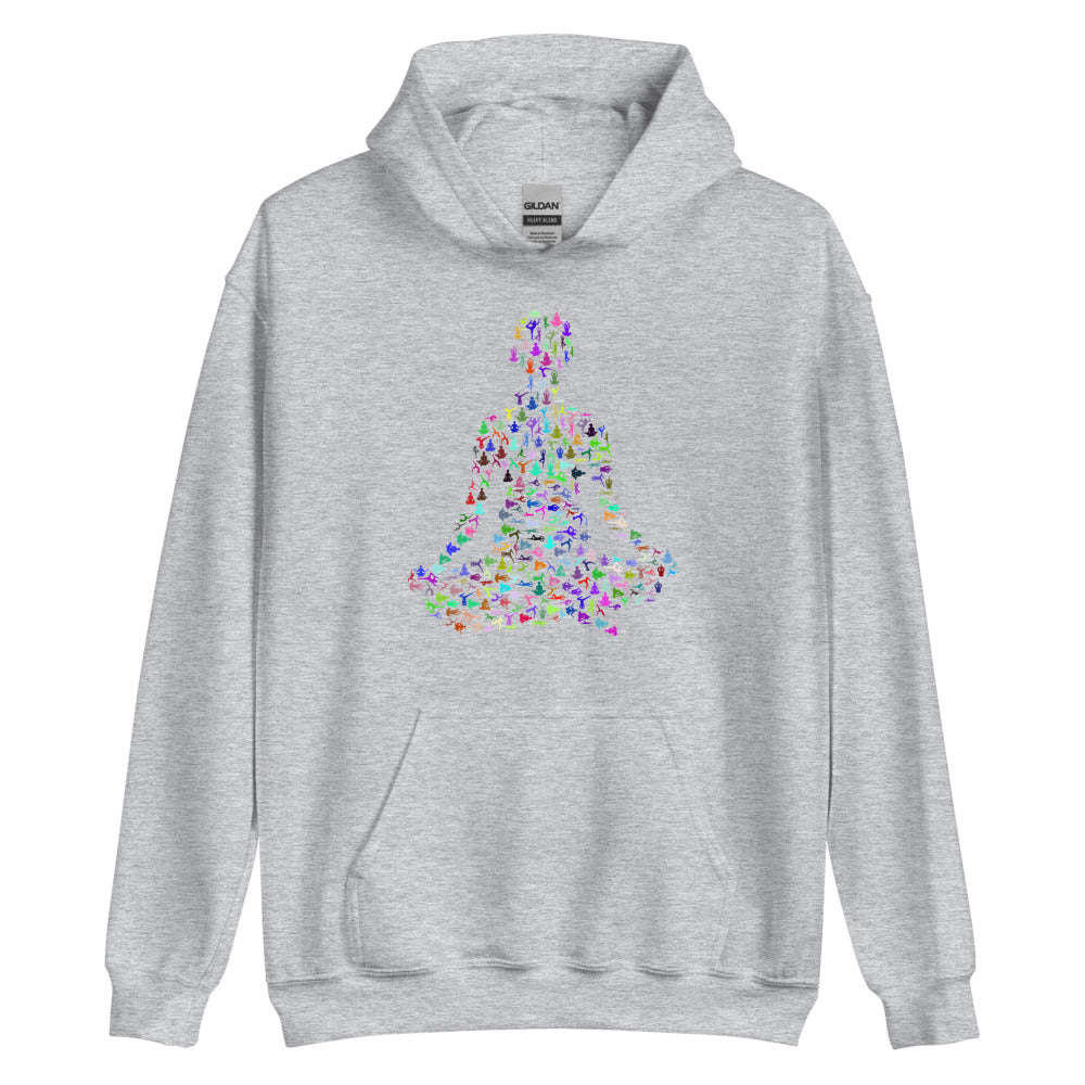 Multi Coloured Yogi Unisex Hoodie