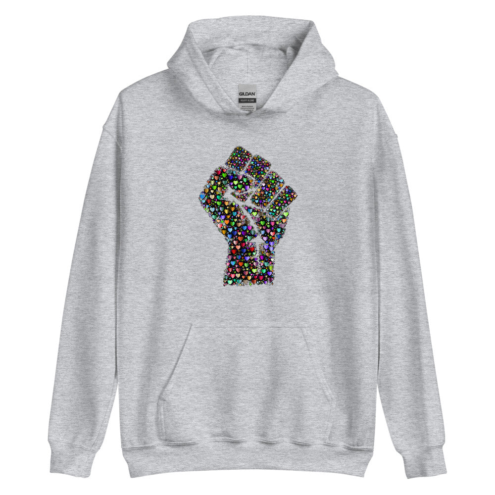 Multi Coloured Fist Unisex Hoodie