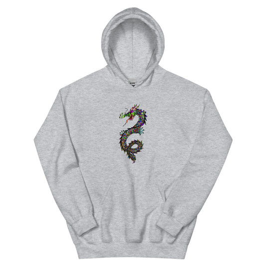 Multi Coloured Dragon Unisex Hoodie