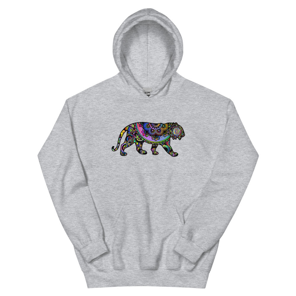 Multi Coloured Tiger Unisex Hoodie