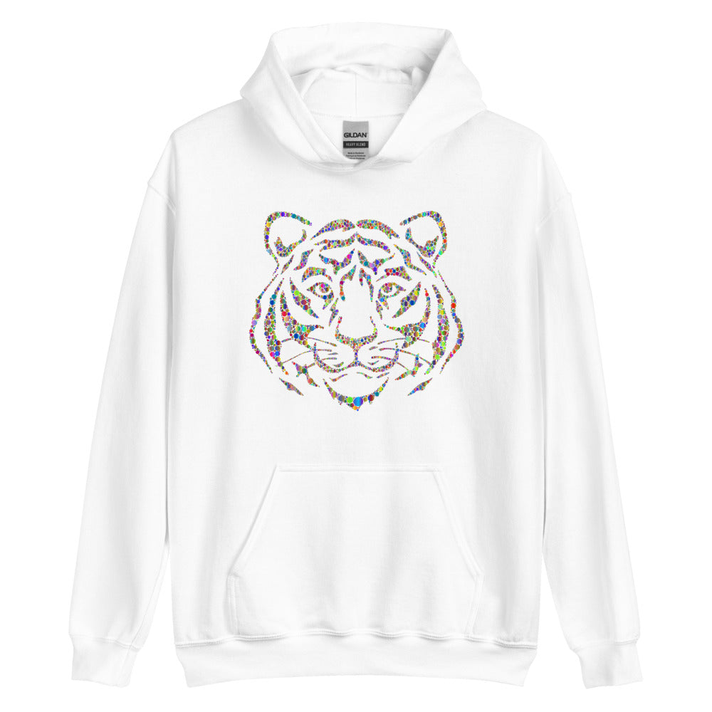 Multi Coloured Tiger Unisex Hoodie