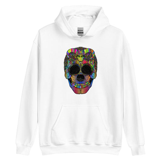 Multi Coloured Skull Unisex Hoodie