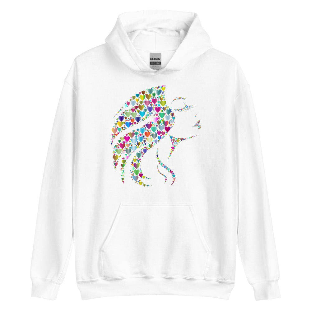 Multi Coloured Woman Unisex Hoodie