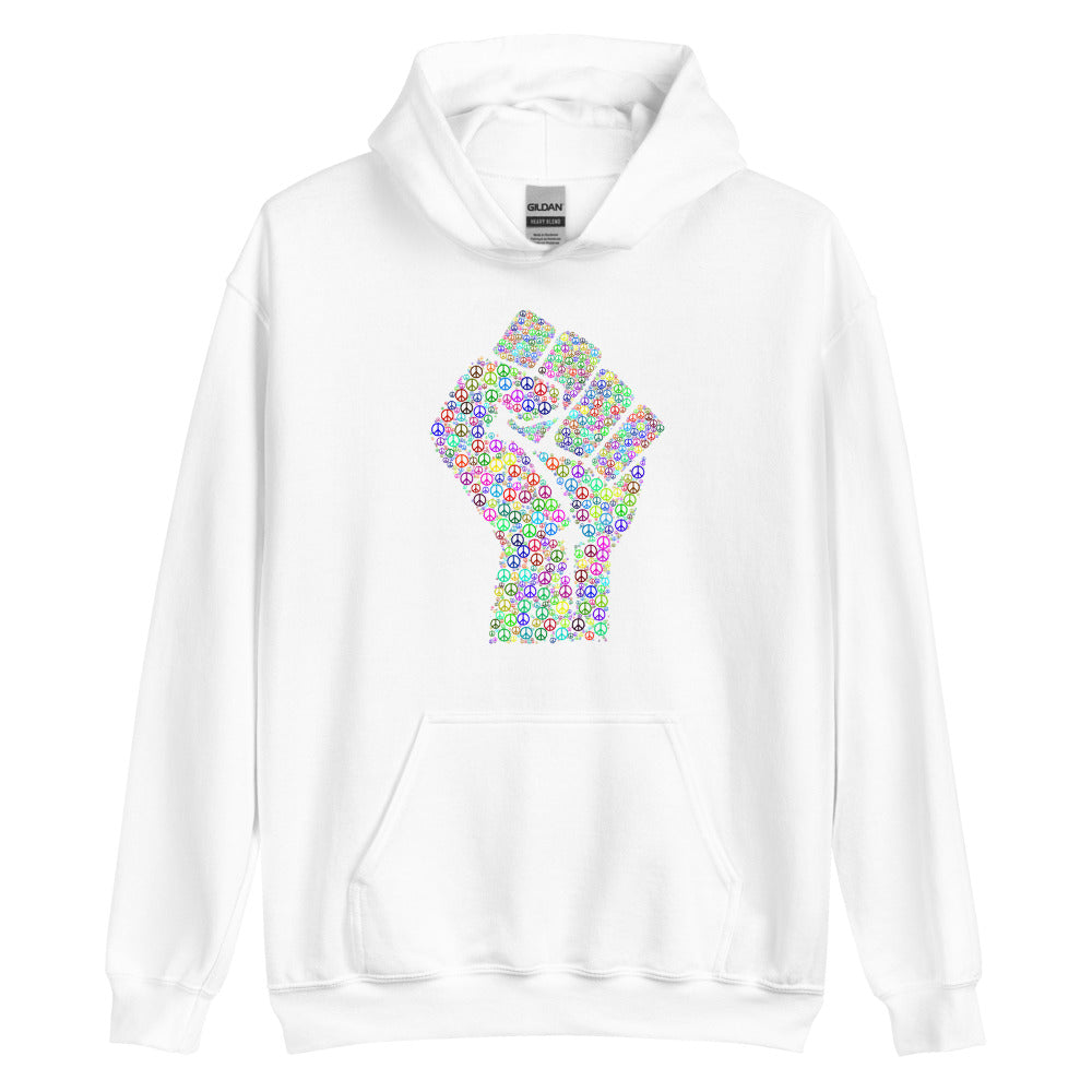 Multi Coloured Fist Unisex Hoodie