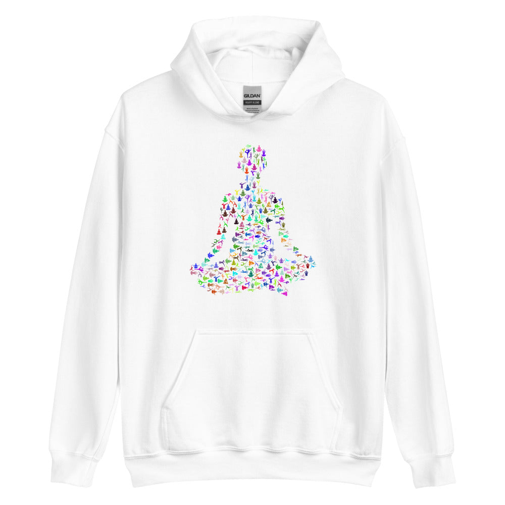 Multi Coloured Yogi Unisex Hoodie