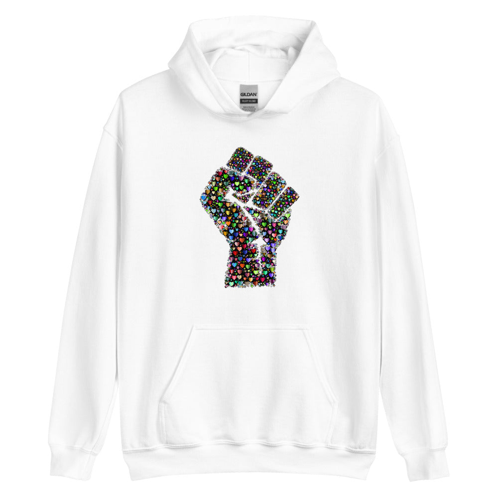 Multi Coloured Fist Unisex Hoodie