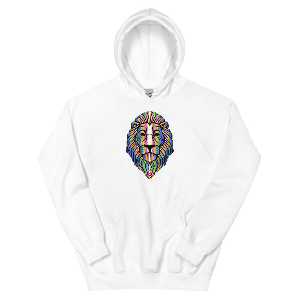 Multi Coloured Lion Unisex Hoodie