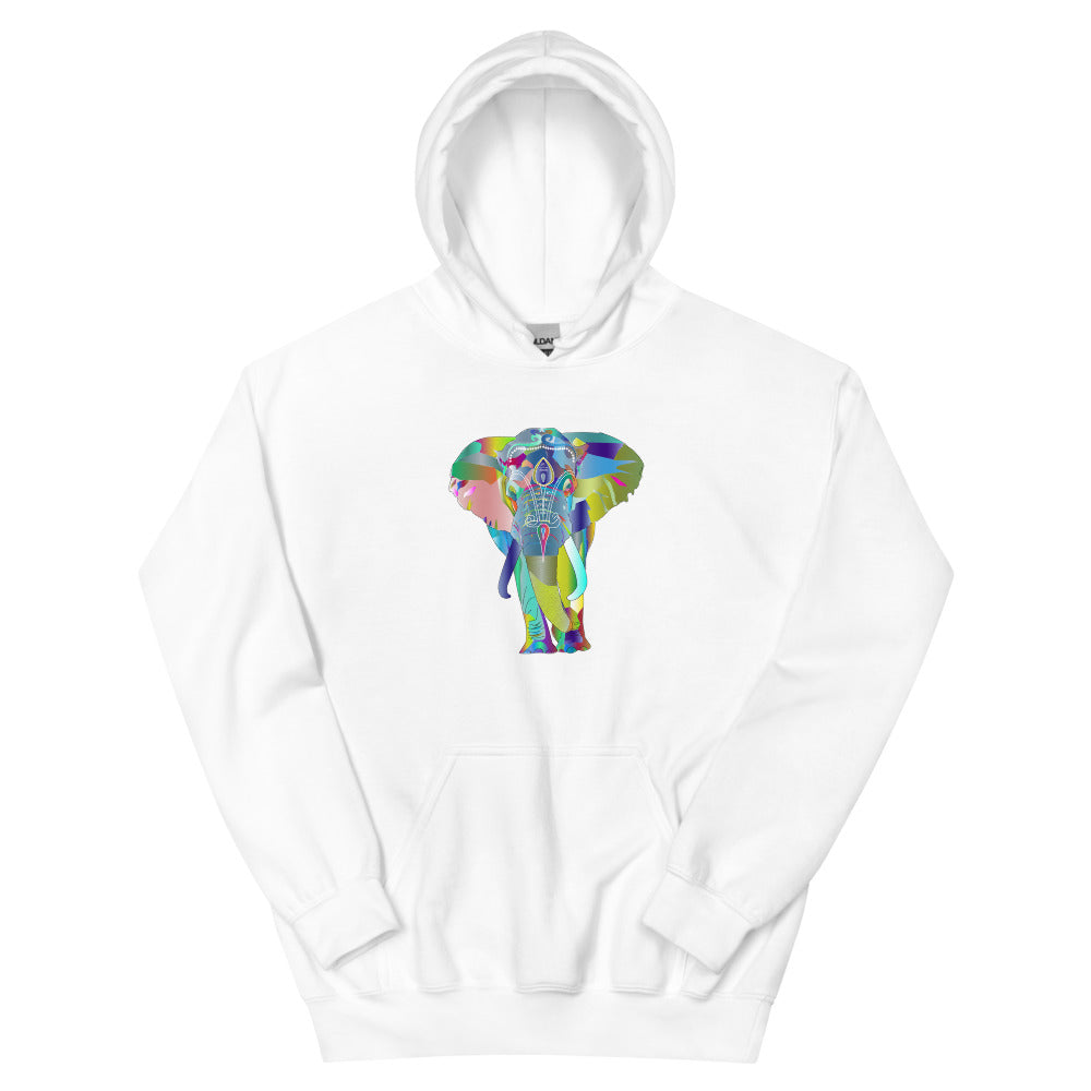 Elephant Face Colour Unisex Hoodie