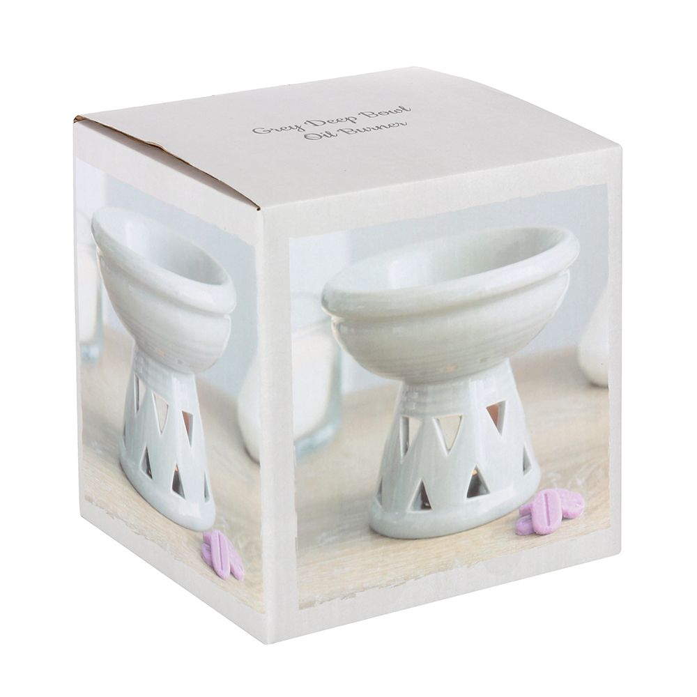 Grey Deep Bowl Oil Burner