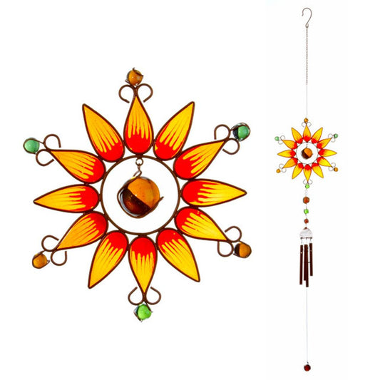 Orange Sunflower Windchime