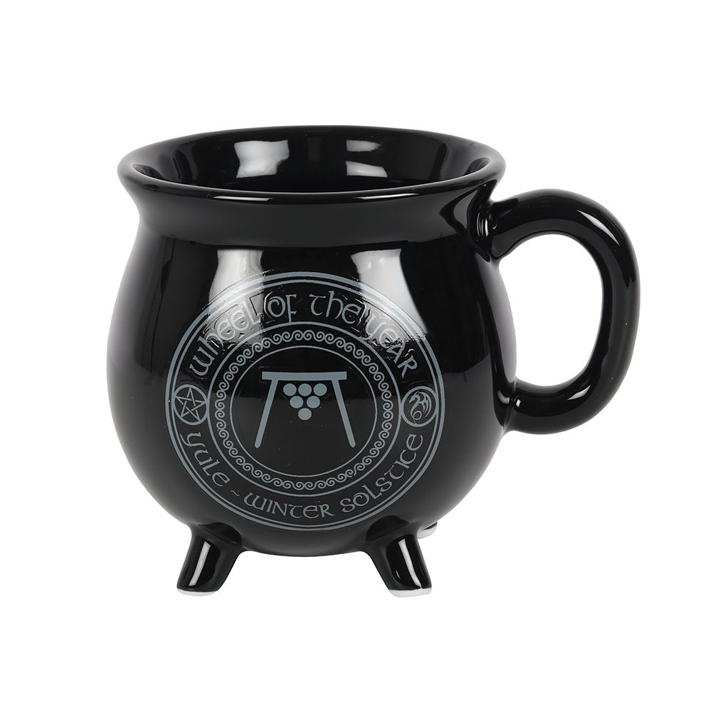 Yule Colour Changing Cauldron Mug by Anne Stokes