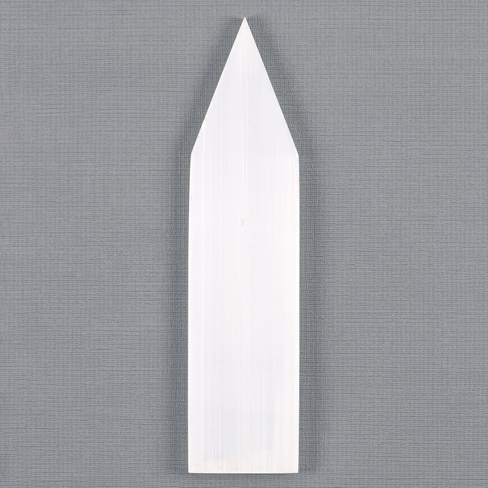 Selenite Flat Pointed Wand